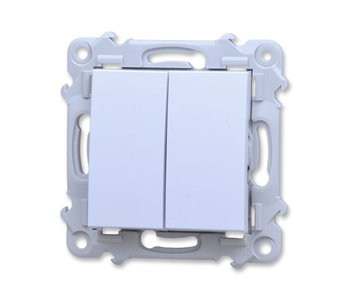 Ospel szafir łp-10z/m/00 włącznik podwójny schodowy łącznik dwugrupowy