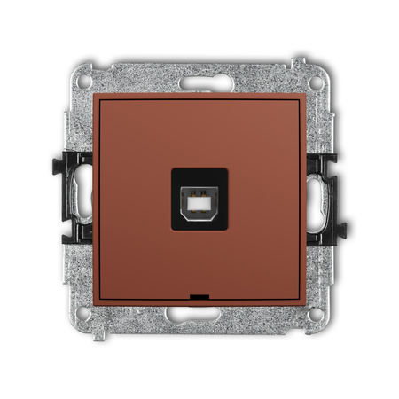KARLIK ICON 63IGUSBBO-3 Mechanizm gniazda pojedynczego USB A-B 2.0, bez pola opisowego