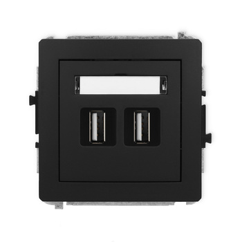 KARLIK DECO 12DGUSB-2  Gniazdo podwójne 2xUSB A-A 2.0