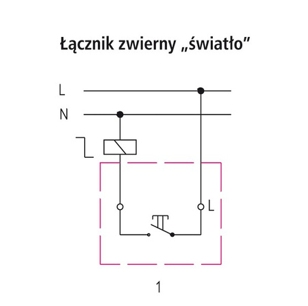 OSPEL PI ŁW-5P/00 Łącznik zwierny "światło"