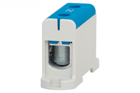 F-ELEKTRO F2.0285 LZ Listwa zaciskowa w korpusie ZU 1-torowa 35mm2-150mm2-niebieska