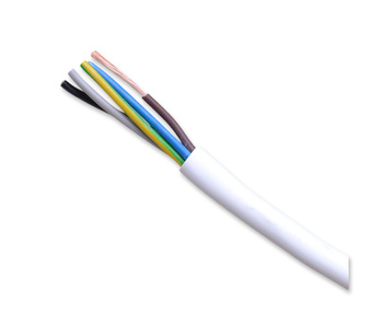 ELPAR Przewód kabel H05VV-F OWYżo 300/500V 5x1 mm2 biały 5901854404608