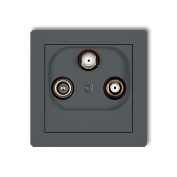 KARLIK DECO 28DGSN  Gniazdo abonenckie 2 wyjścia SAT + TV