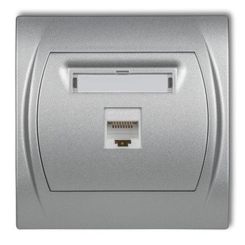 KARLIK LOGO 7LGK-1   Gniazdo komputerowe pojedyncze 1xRJ45