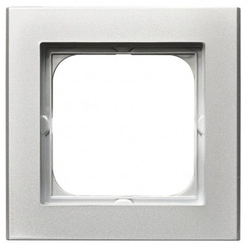 OSPEL SONATA R-1R/38 Ramka pojedyncza srebro mat