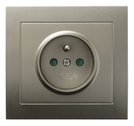 OSPEL KIER GP-1WZP/45 Gniazdo z uziemieniem z przesłonami torów