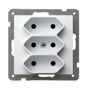 Ospel as GP-3G/m/00 Gniazdo potrójne EURO