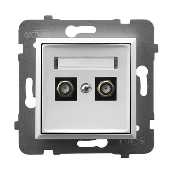 Ospel aria GPA-2UF/m/00 Gniazdo antenowe typu F podwójne