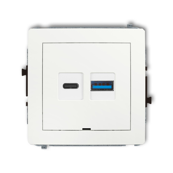 KARLIK DECO DCUSBBO-8  Ładowarka USB podwójna  USB C + USB A