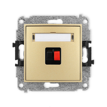 KARLIK ICON 29IGG-1  Gniazdo głośnikowe pojedyńcze