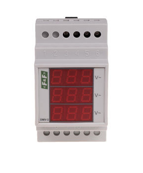 F&F Trójfazowy, cyfrowy wskaźnik napięcia DMV-3