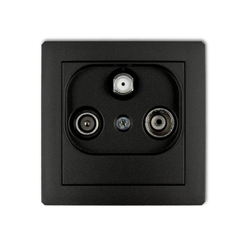 KARLIK DECO 12DGM  Gniazdo abonenckie RTV-SAT końcowego multimedialnego (Internet)