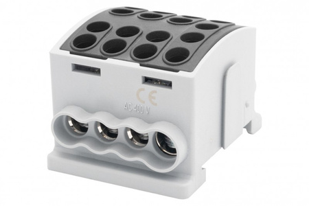 F-ELEKTRO F2.0365 Zacisk HLK 100A-4 (1x25,3x16 / 1x25,3x16)-czarny