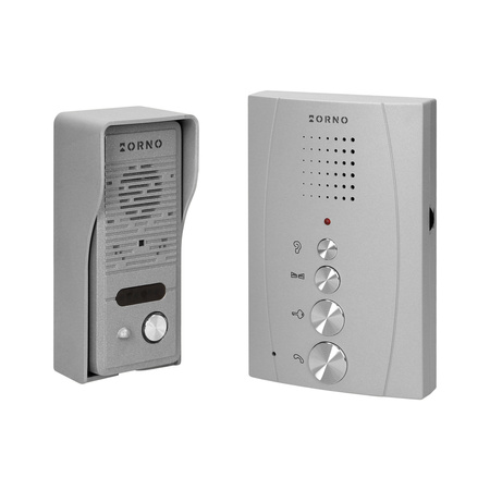 Zestaw domofonowy jednorodzinny, bezsłuchawkowy, szary, ELUVIO