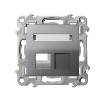 OSPEL SZAFIR GPK-1ZS/p/70 Obudowa gniazda pojedynczego Keystone skośna