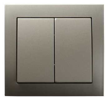 OSPEL KIER ŁP-10W/45 Łącznik podwójny schodowy satyna