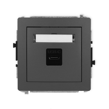 KARLIK DECO 28DGUSB-7  Gniazdo pojedyńcze  1xUSB C-C