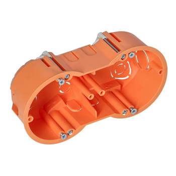 Puszka podtynkowa 60 mm płytka dwukrotna do G/K