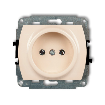 KARLIK TREND 1GP-1 Mechanizm gniazda pojedynczego bez uziemienia 2P (bez przesłon torów prądowych)