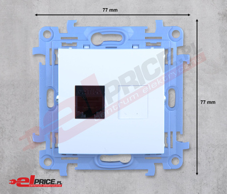 Simon 10 c51.01/11 gniazdo komputerowe pojedyncze rj45