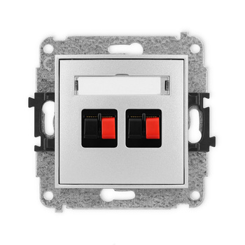 KARLIK ICON 7IGG-2  Gniazdo głośnikowe podwójne
