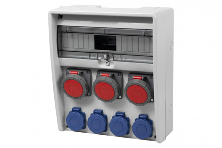 F-ELEKTRO 74186.1 Rozdzielnica ULISSE 17M 2x16/5, 32/5, 4x230V, IP65