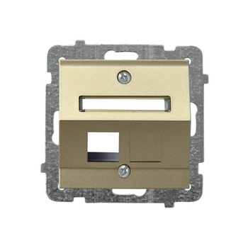 OSPEL SONATA GPK-1RS/p/39 Obudowa gniazda pojedynczego typu Keystone skośna