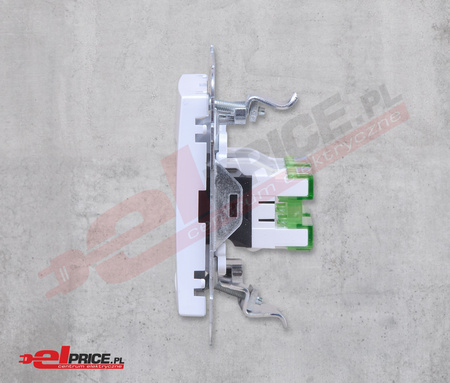 Ospel as gpk-2g/k/m/00 gniazdo komputerowe podwójne kat.5e