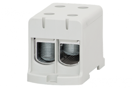 F-ELEKTRO F2.0301 LZ Listwa zaciskowa w korpusie ZU 1-torowa 2x150/2x150mm2-szara