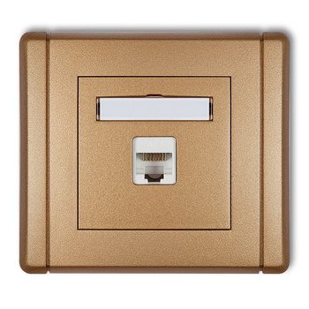 KARLIK FLEXI 8FGK-1e   Gniazdo komputerowe pojedyncze 1xRJ45