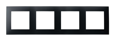 OSPEL SZAFIR R-4Z/33 Ramka poczwórna czarny metalik