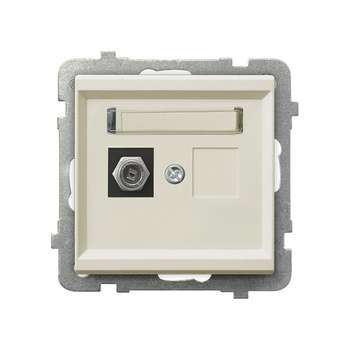 OSPEL SONATA GPA-1RF/m/27 Gniazdo antenowe typu F pojedyncze
