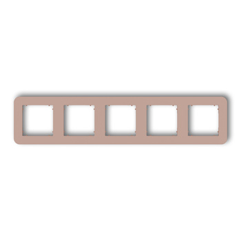 KARLIK MINI 62MRTZ-5 Ramka uniwersalna pięciokrotna zaokrąglona z tworzywa