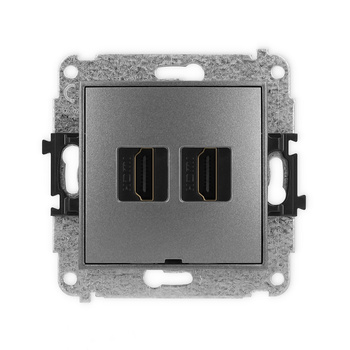 KARLIK MINI 11MHDMIBO-4  Gniazdo podwójne HDMI 2.0