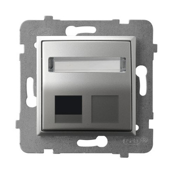 Ospel aria GPK-1US/p/18 Obudowa gniazda pojedynczego typu Keystone skośna