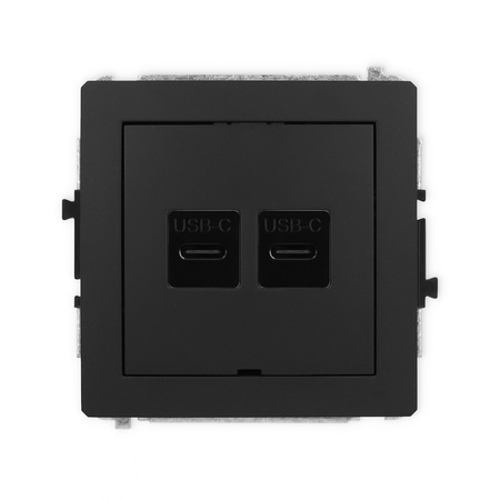 KARLIK DECO 12DGUSBBO-8  Gniazdo podwójne 2xUSB C-C