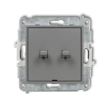 KARLIK ICON 27IWPUS-44.1 Łacznik zwierny świecznikowy  w stylu amerykańskim (dwa klawisze bez piktogramów