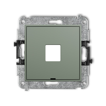 KARLIK MINI 61MGMBO-1P Mechanizm gniazda multimedialnego pojedynczego bez modułu, bez pola opisowego (standard Keystone)
