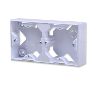 OSPEL ARIA PNP-2U/00 puszka instalacyjna podwójna biały