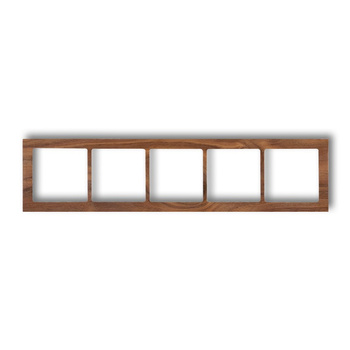 KARLIK DECO DRD-5E Ramka uniwersalna pięciokrotna - drewno (orzech amerykański)