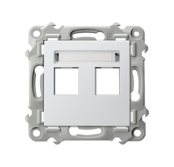 OSPEL SZAFIR GPK-2Z/p/00 Obudowa gniazda podwójnego Keystone prosta