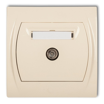 KARLIK LOGO 1LGTV-1  Gniazdo antenowe TV pojedyncze