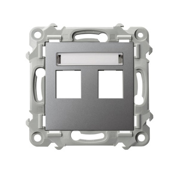 OSPEL SZAFIR GPK-2Z/p/70 Obudowa gniazda podwójnego typu Keystone prosta