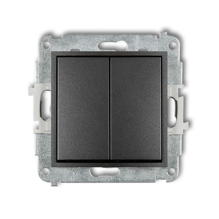 KARLIK ICON 11IWP-33.1 Łącznik podwójny schodowego (dwa klawisze bez piktogramów)