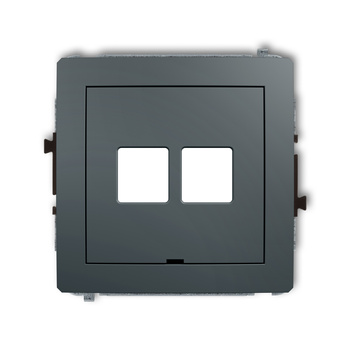 KARLIK DECO 28DGMBO-2P  Gniazdo multimedialne podwójnego bez modułu