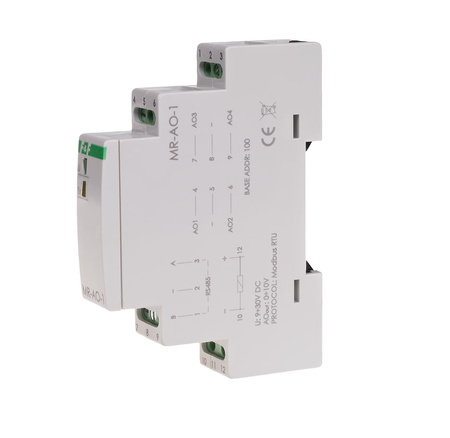 F&F MR-AO-1 moduł wyjść analogowych z wyjściem MODBUS RTU