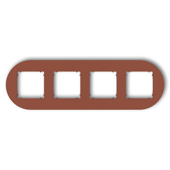 KARLIK MINI 63MRTO-4 Ramka uniwersalna poczwórna okrągła z tworzywa