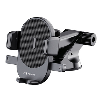 Uchwyt samochodowy Miccell VQ-CH09, szyba/kokpit, zaciskowy, czarny