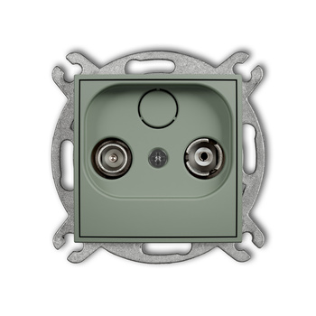 KARLIK MINI 61MG15P Mechanizm gniazda abonenckiego RTV przelotowego 15dB