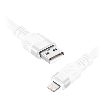 Kabel USB-A - Lightning eXc WHIPPY Pro, 2M, 12W, szybkie ładowanie, kolor mix ciemny